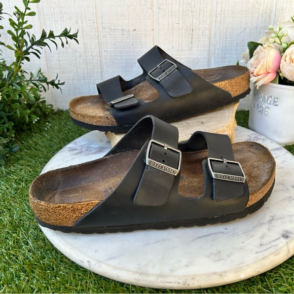 BIRKENSTOCK 
ARIZONA SOFT FOOTBED NATURAL LEATHER OILED size 41US 8-8.5 gently main image 8